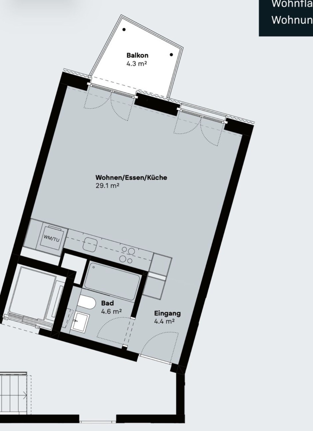 Appartement de 1 ½ pièces