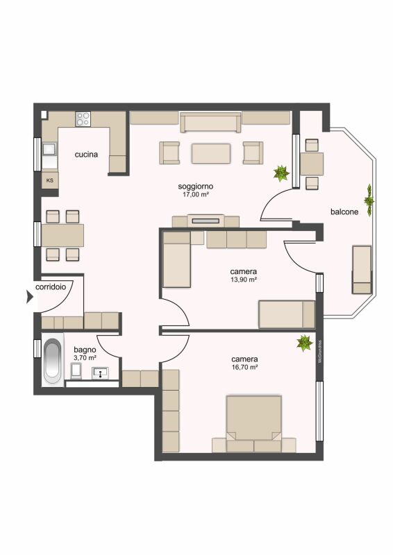 3 ½ Zimmer Wohnung