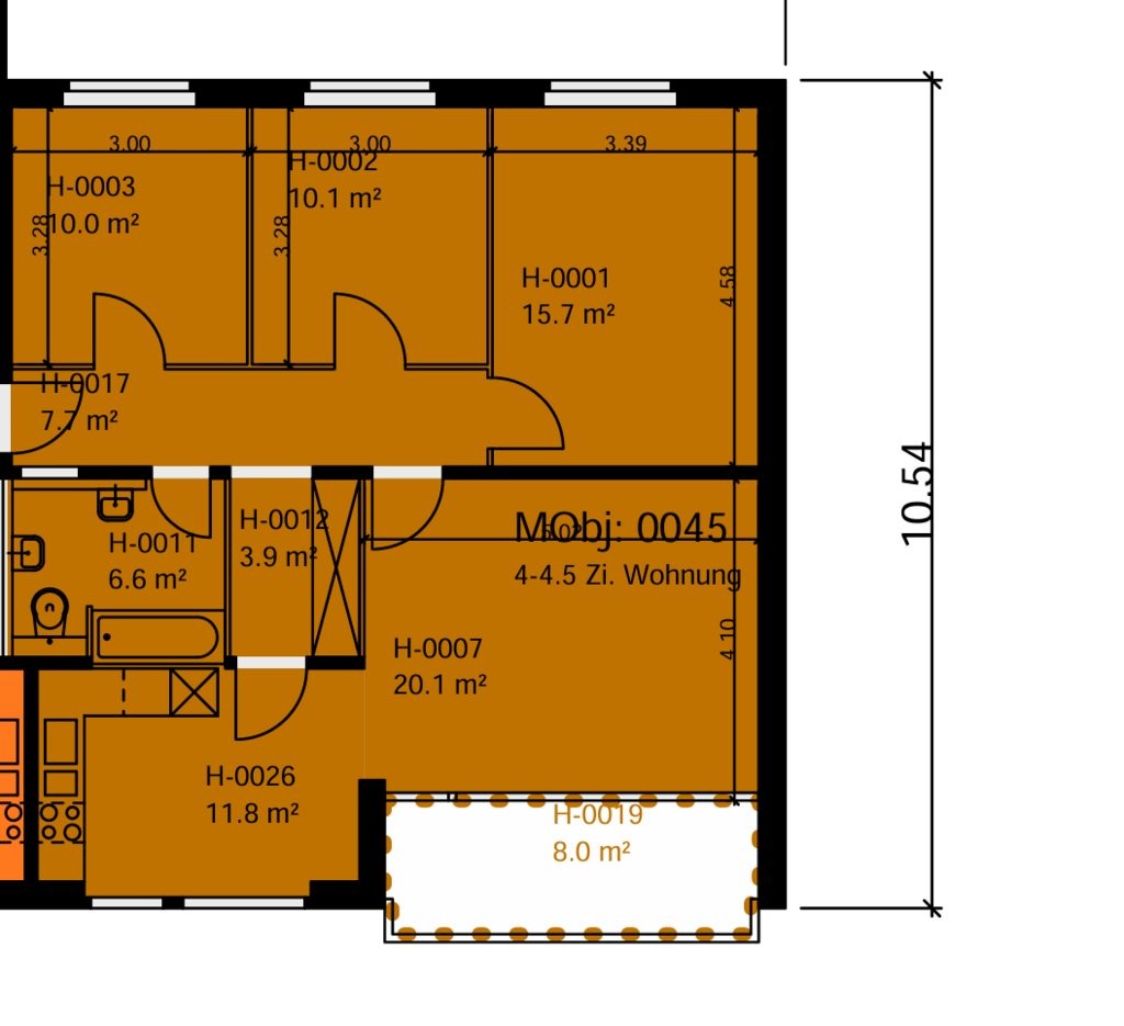 4 ½ rooms apartment