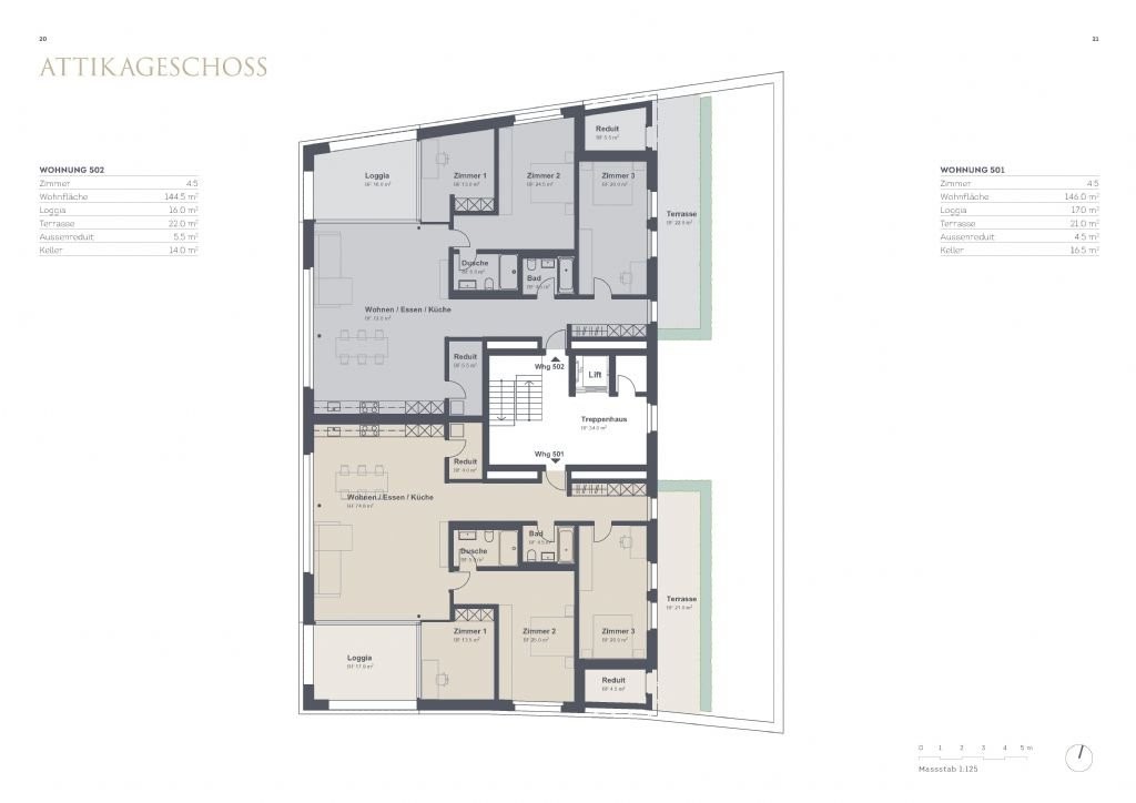 4 ½ rooms attic flat