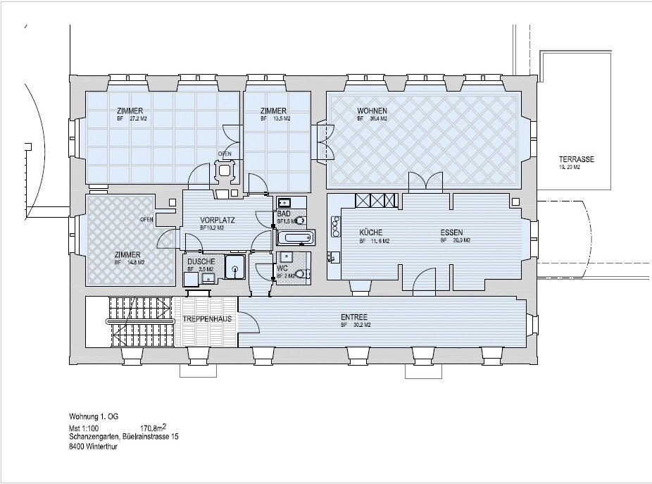 5 rooms apartment