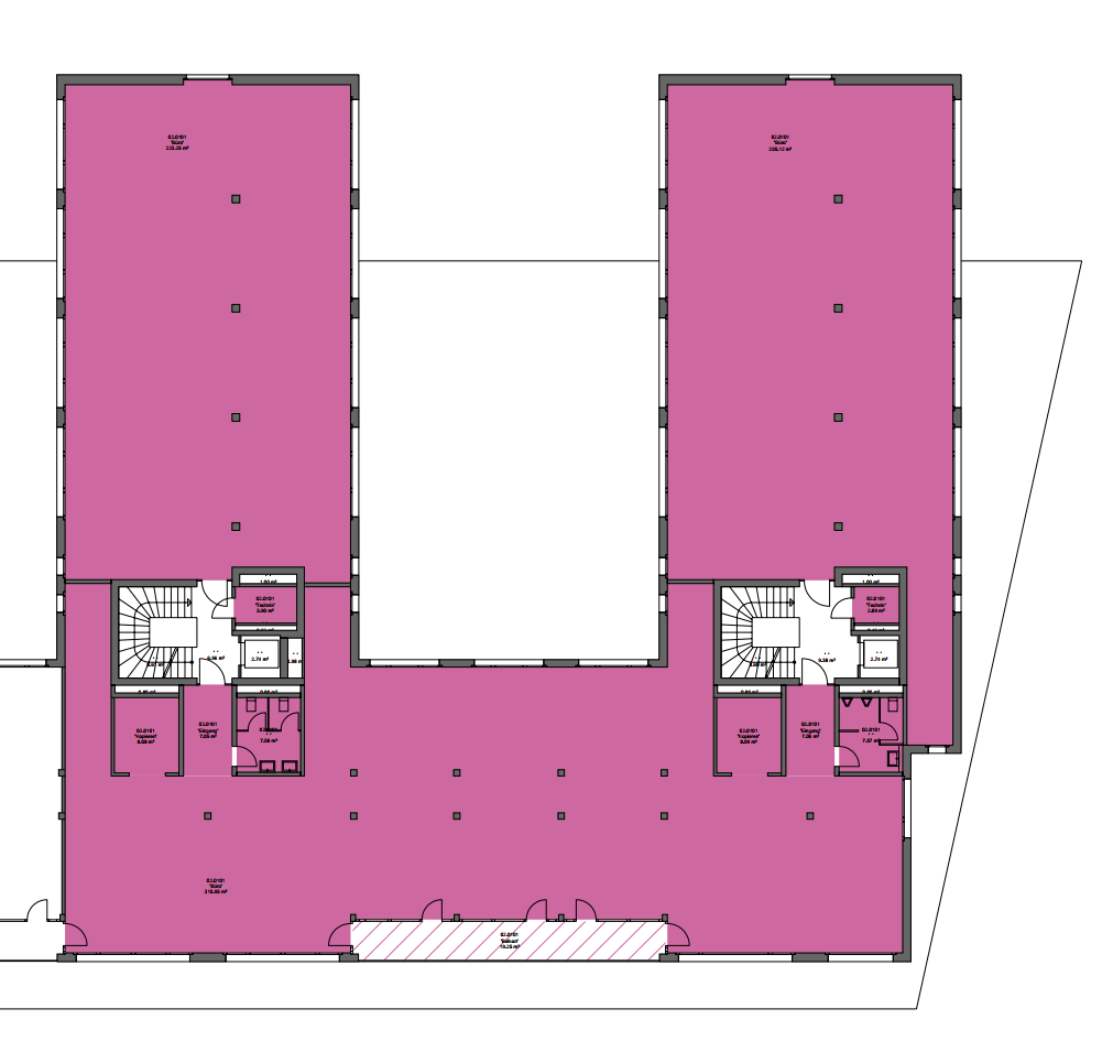 827m² office