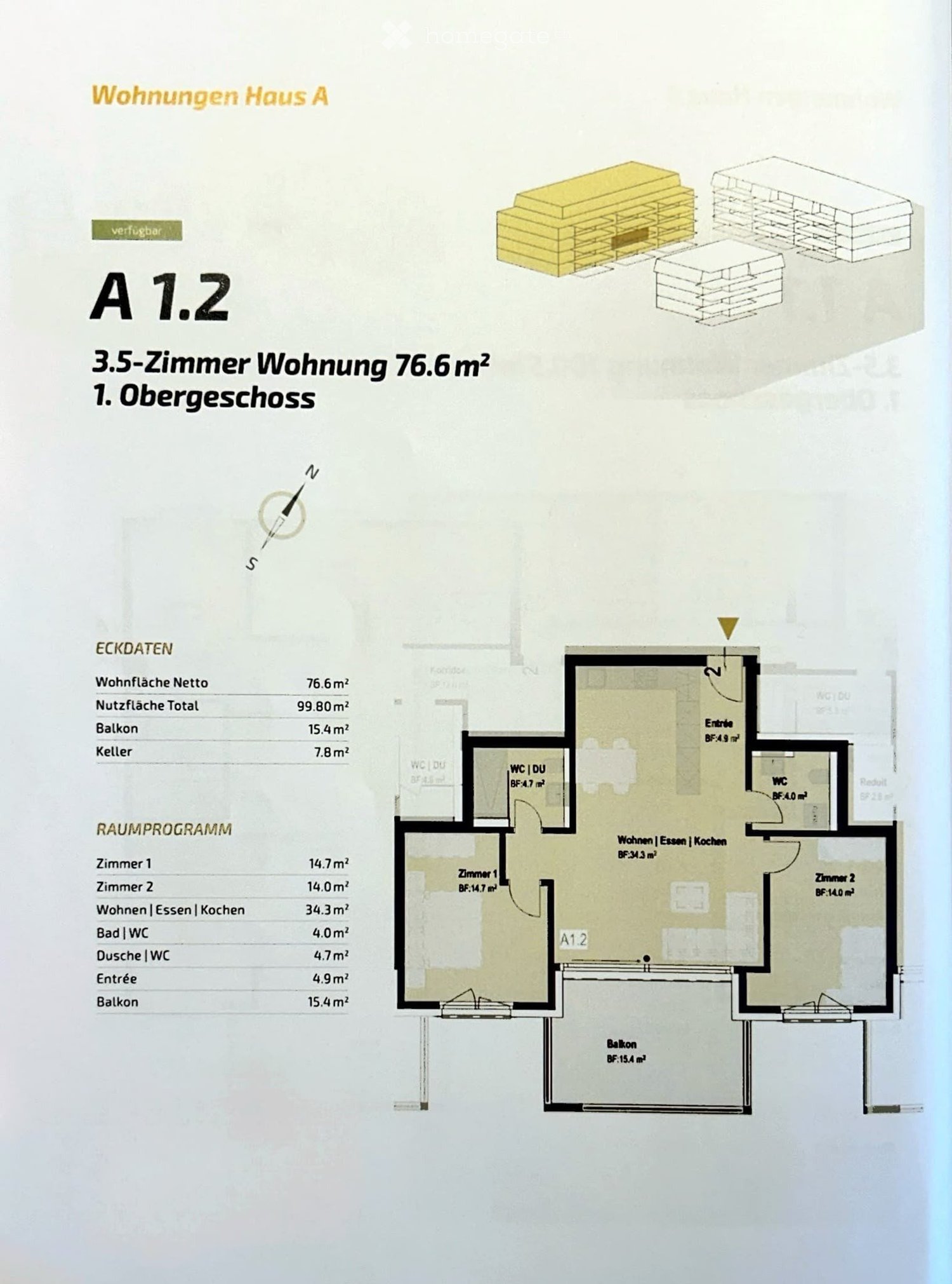 Appartement de 3 ½ pièces