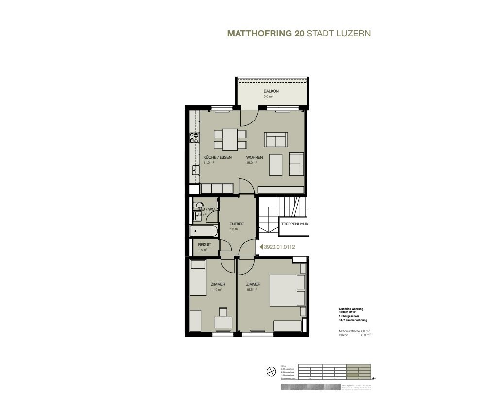 3 ½ rooms apartment