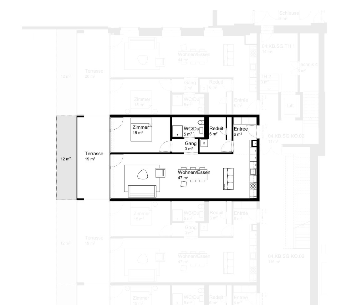 2 ½ rooms apartment
