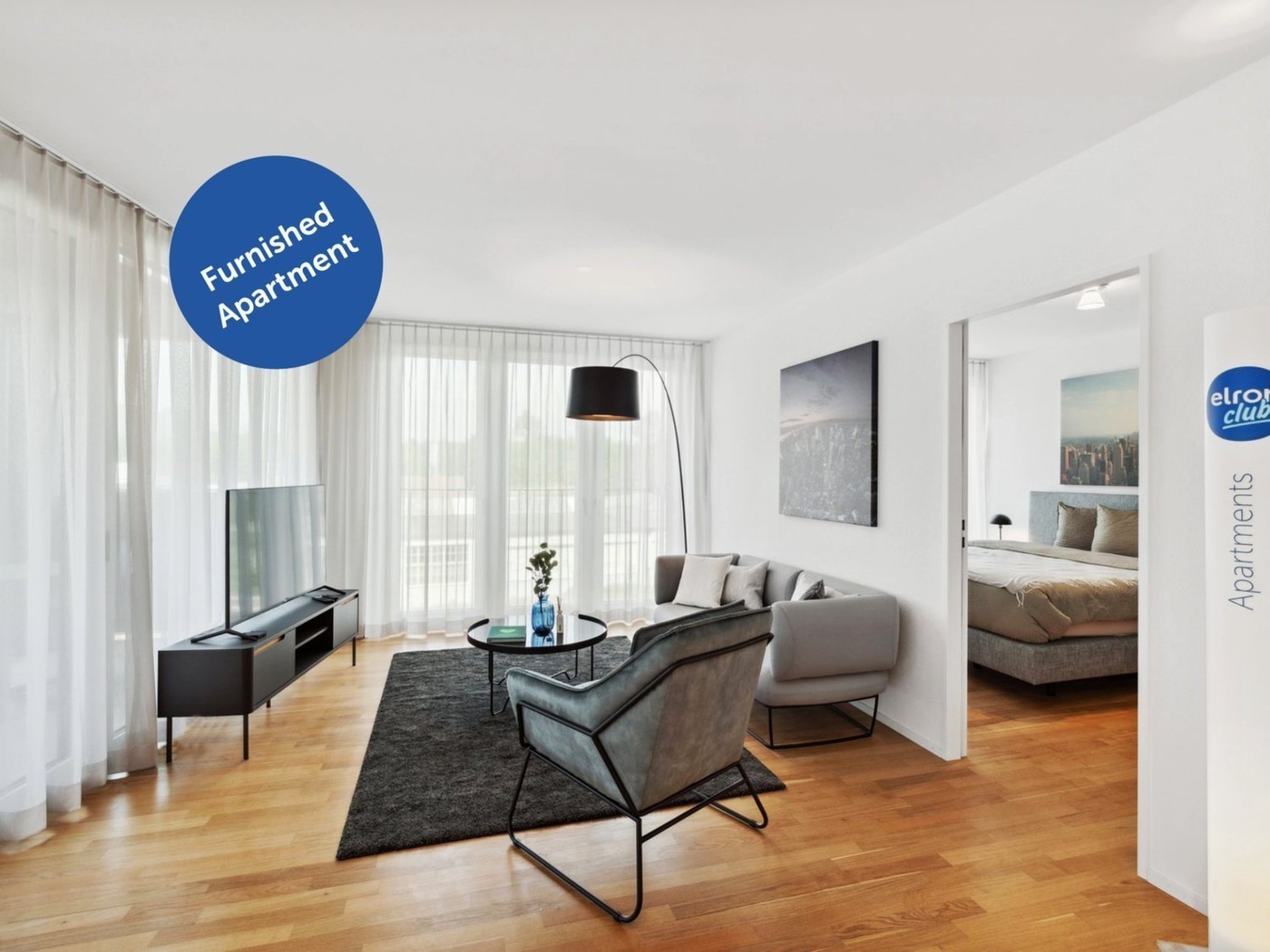 3 ½ rooms furnished flat