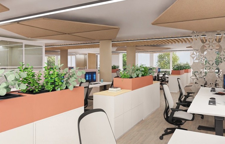 300m² office