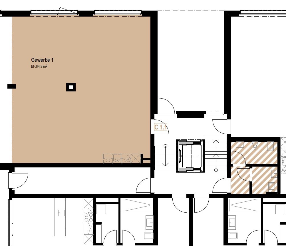 85m² commerciale