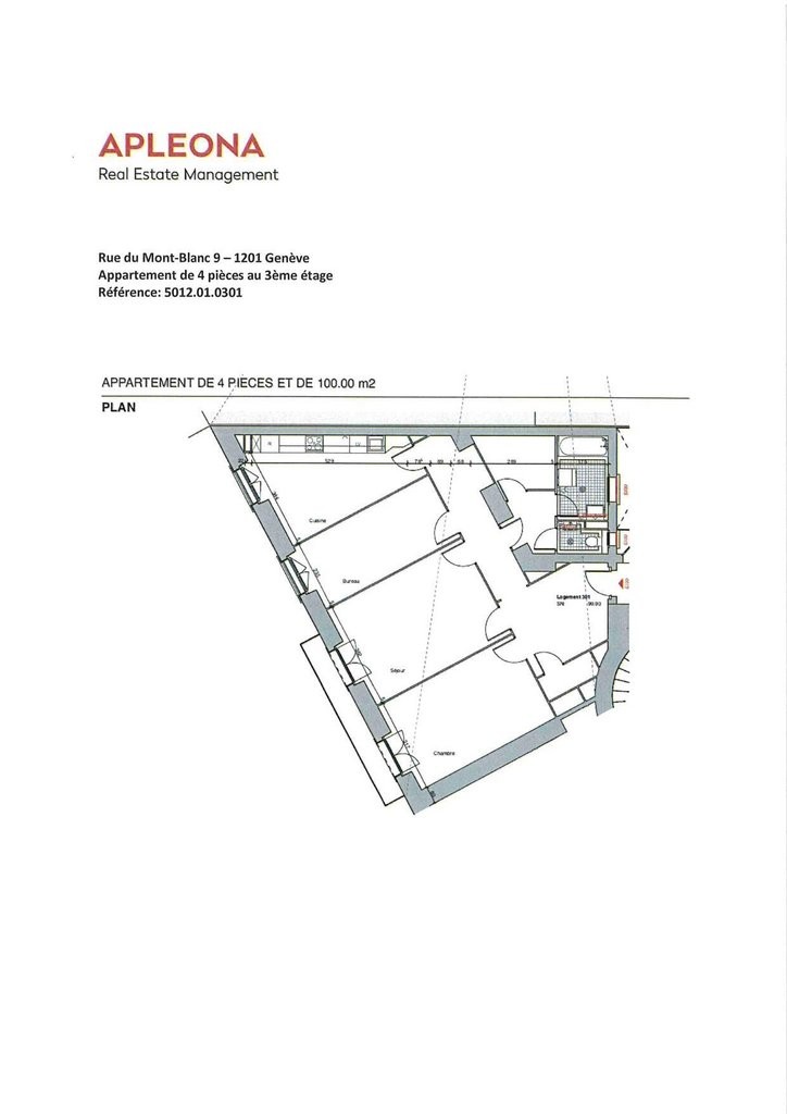 4 rooms apartment