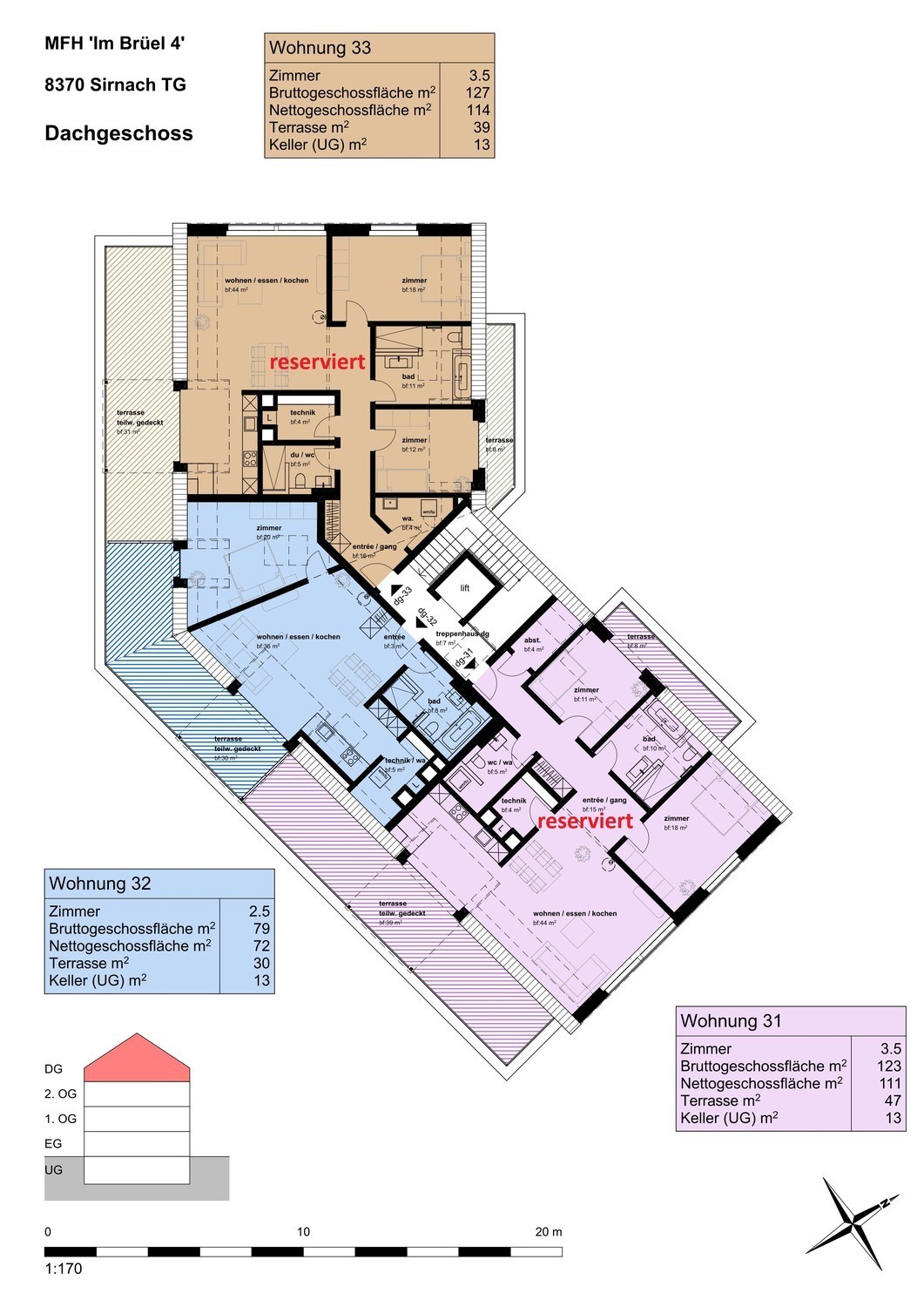 2 ½ pièces appartement