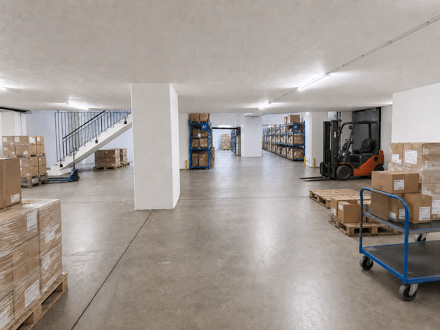 514m² di magazzino