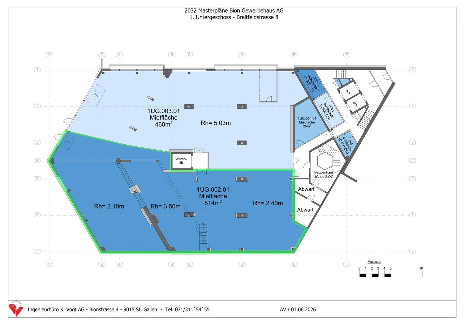 514m² di magazzino