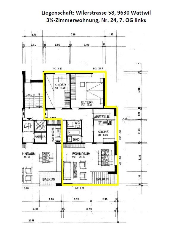 Appartamento di 3 ½ locali