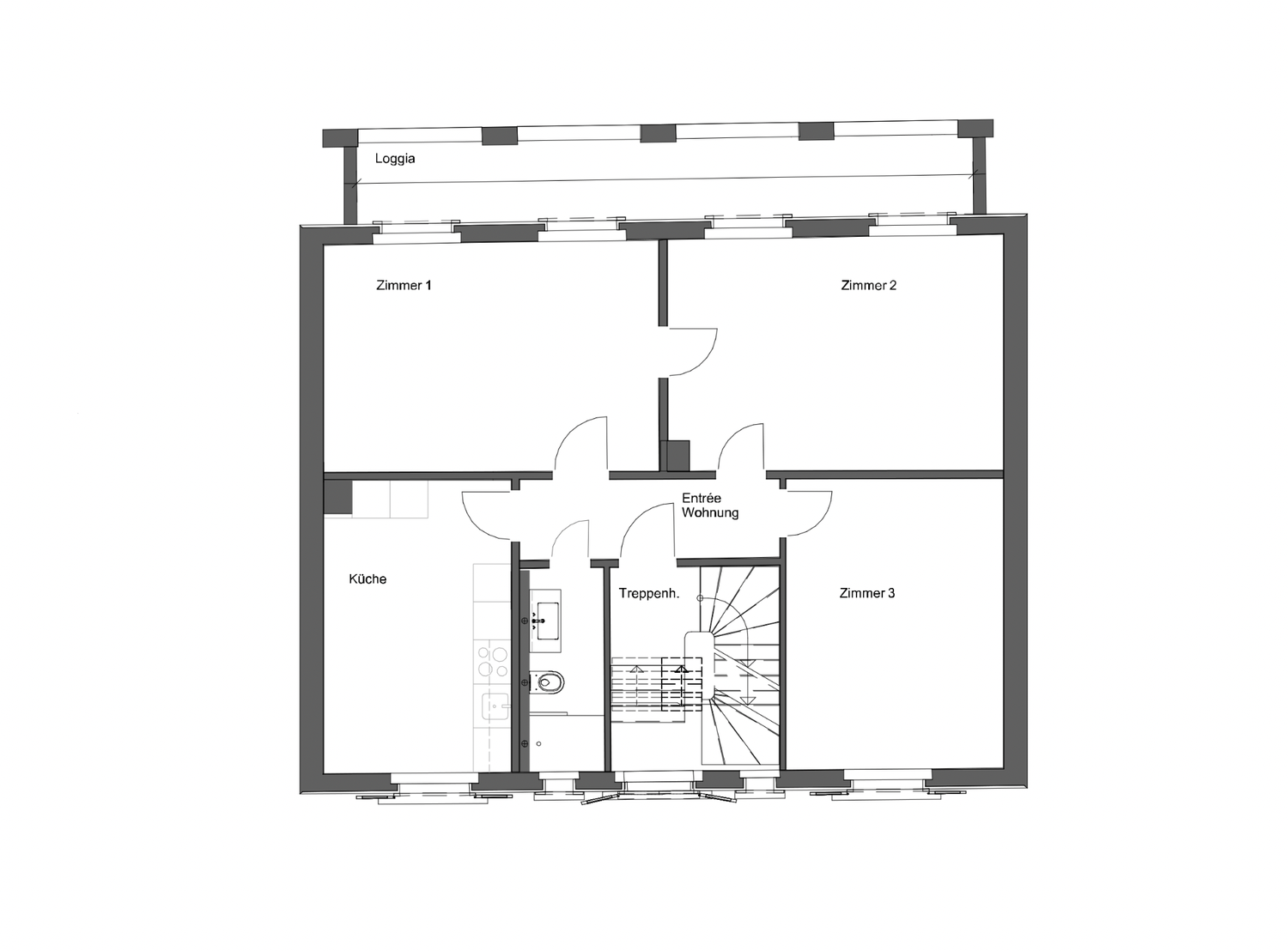3 ½ rooms apartment
