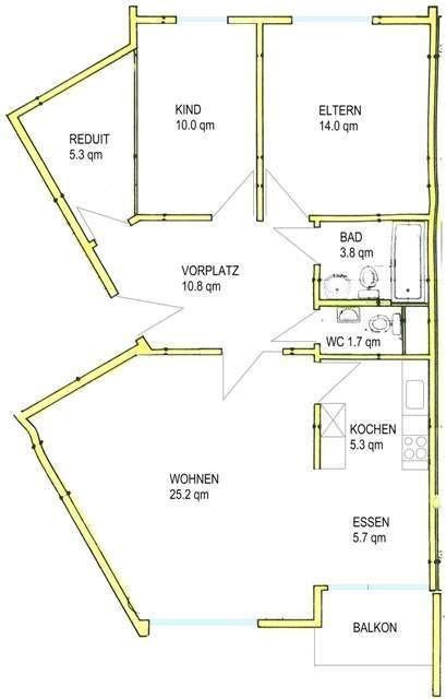3 ½ rooms apartment