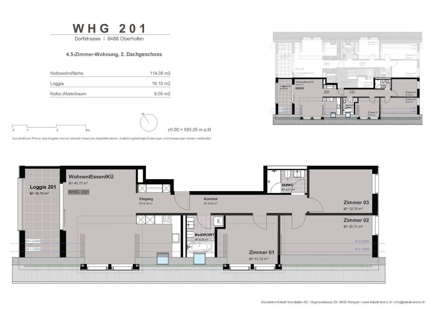 4 ½ rooms roof flat