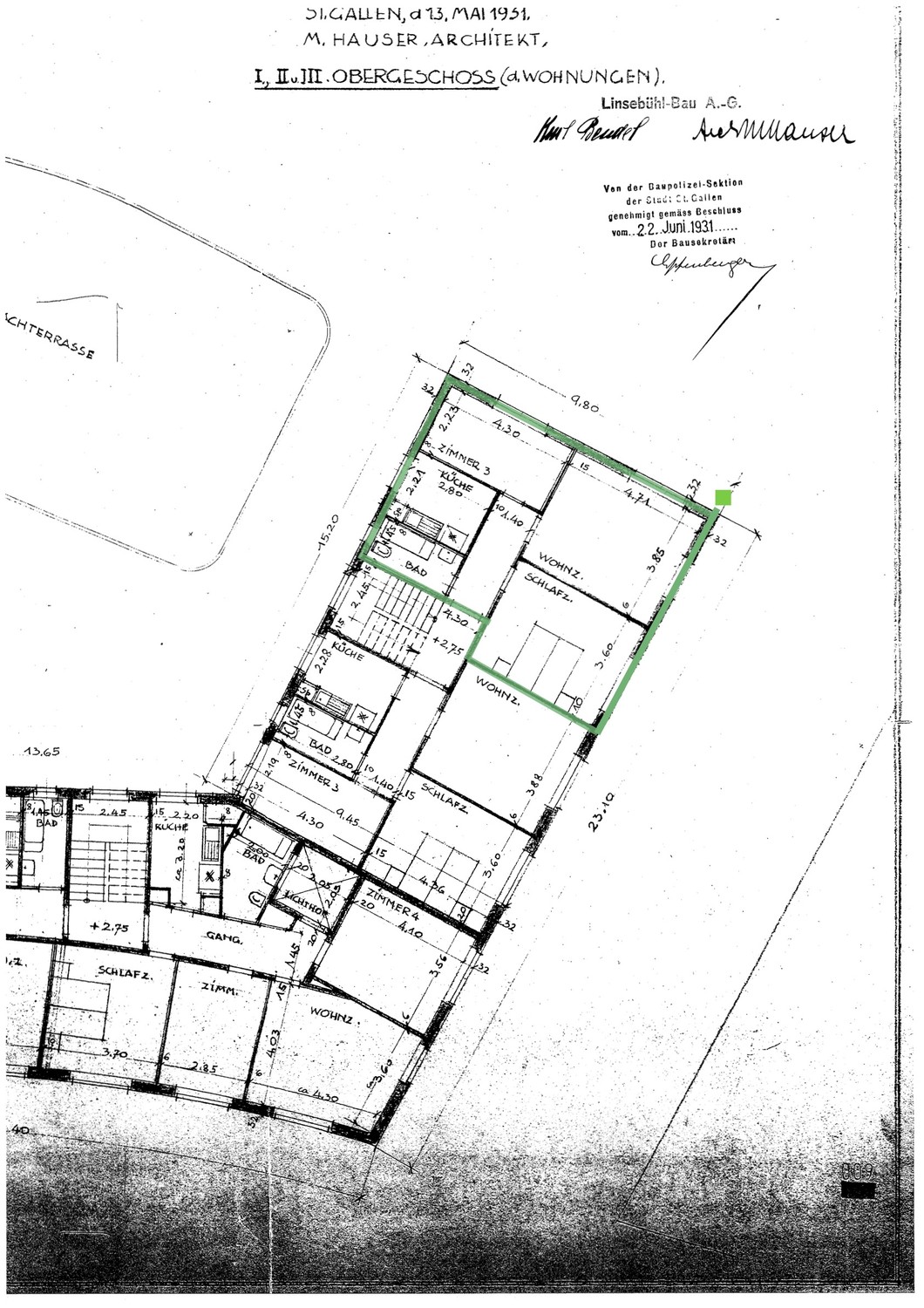 5 rooms apartment