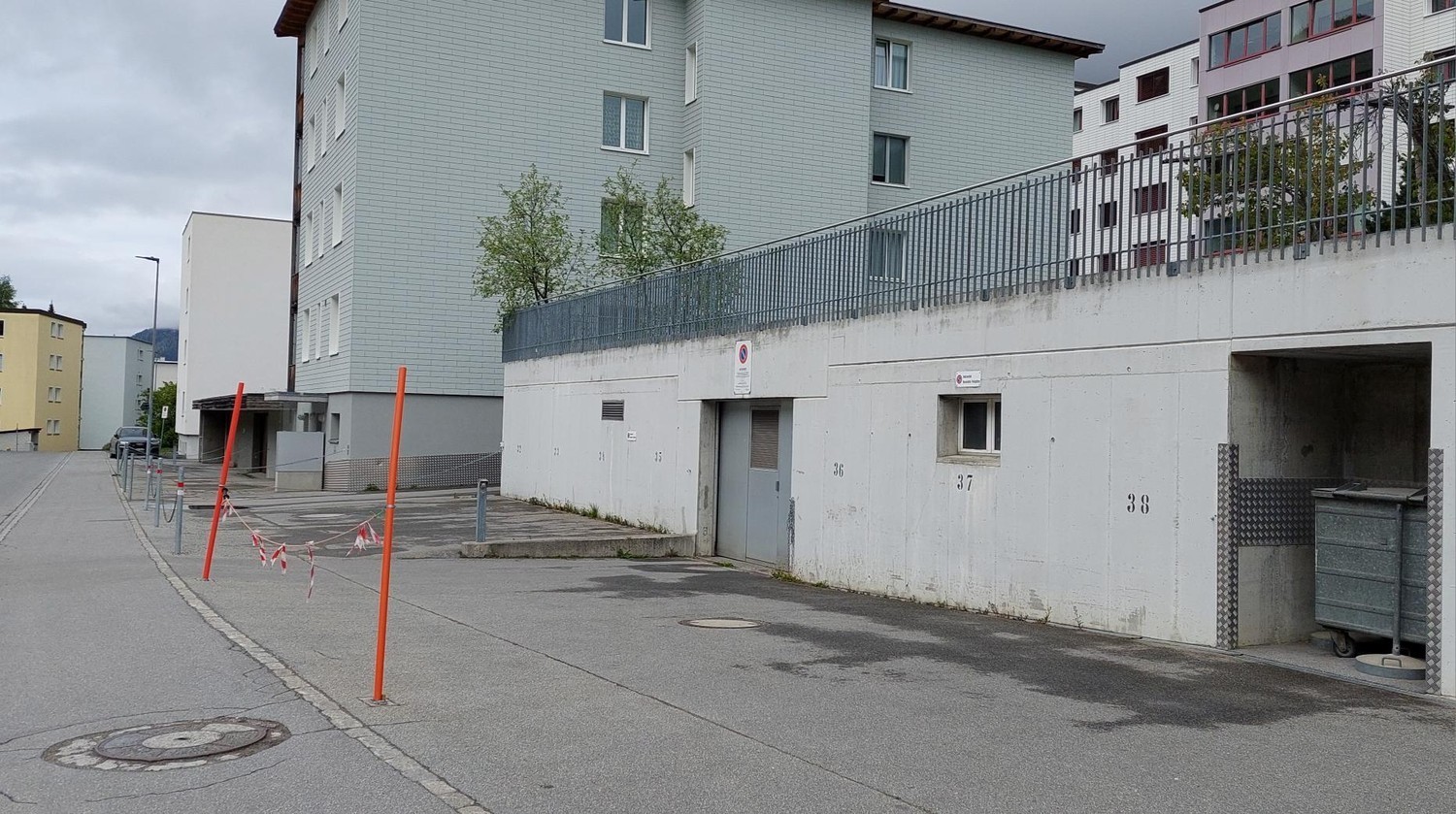 Covered bike parking