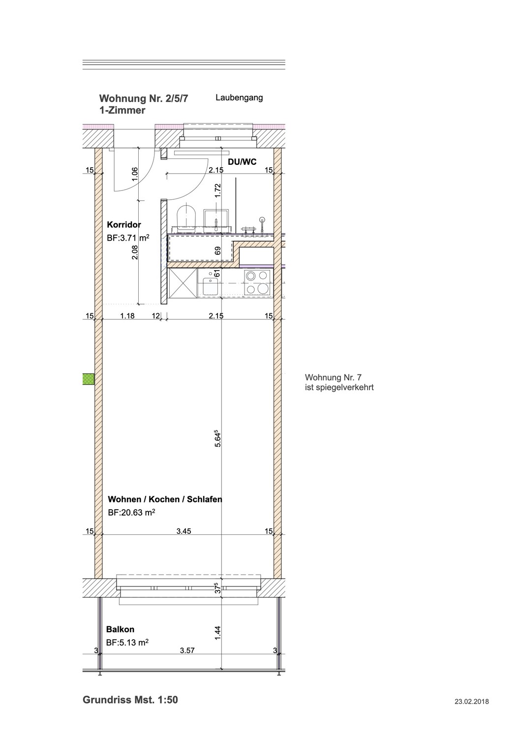 appartamento di 1 ½ locali