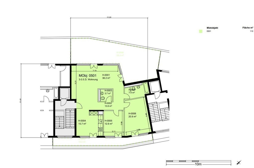 3 ½ rooms apartment