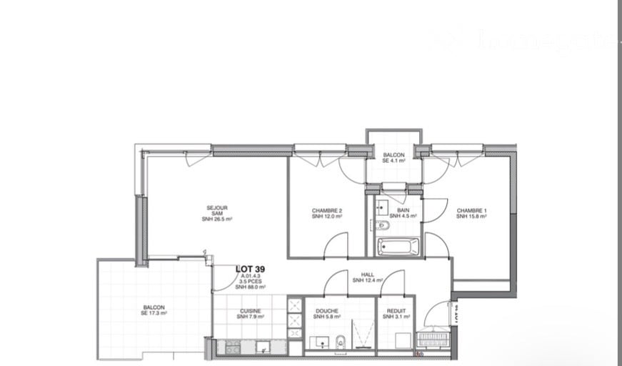 3-Zimmer-Wohnung