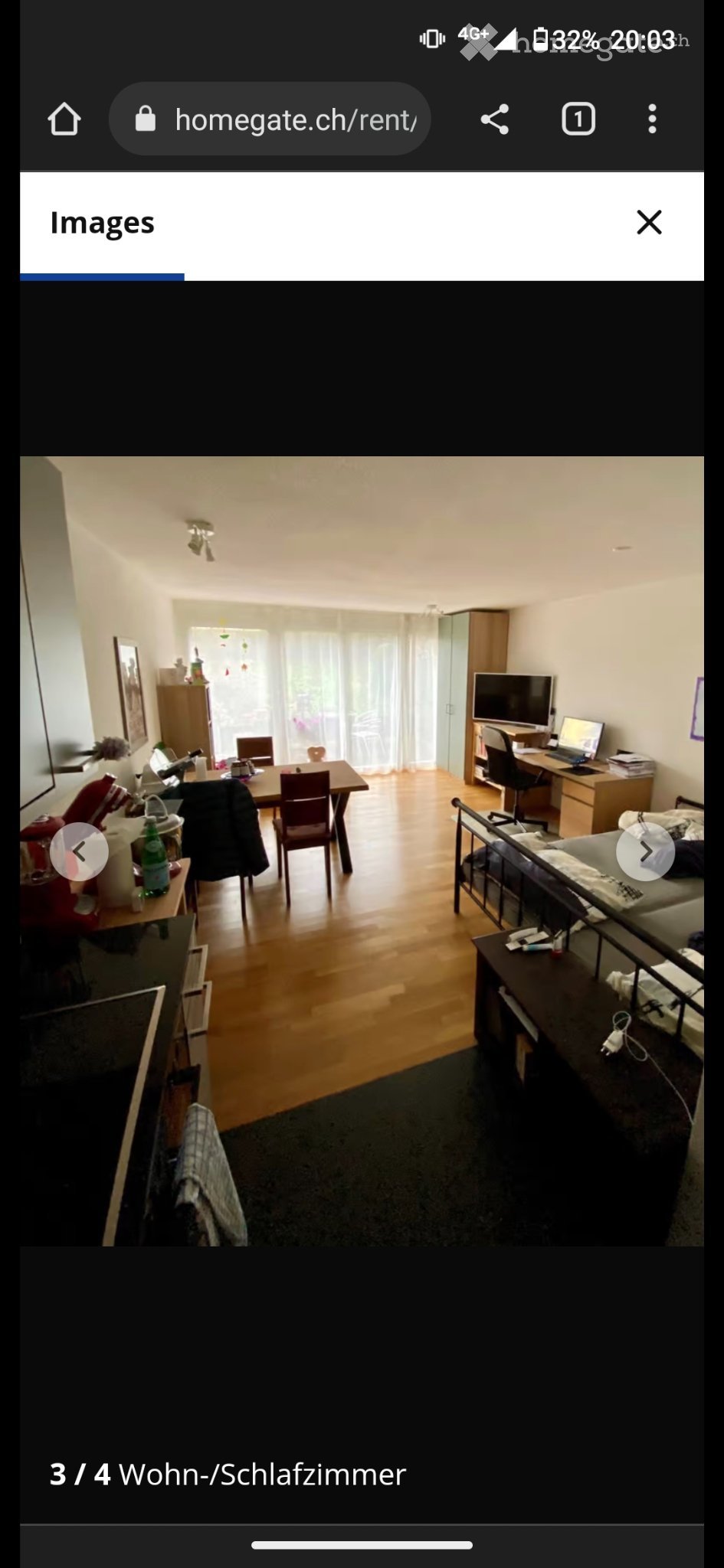 Appartement de 1 ½ pièces