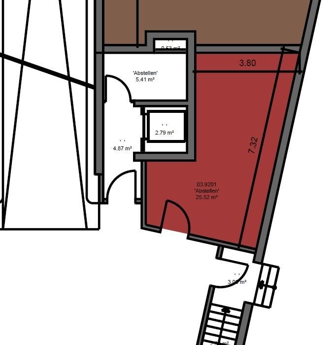 26m² storage room
