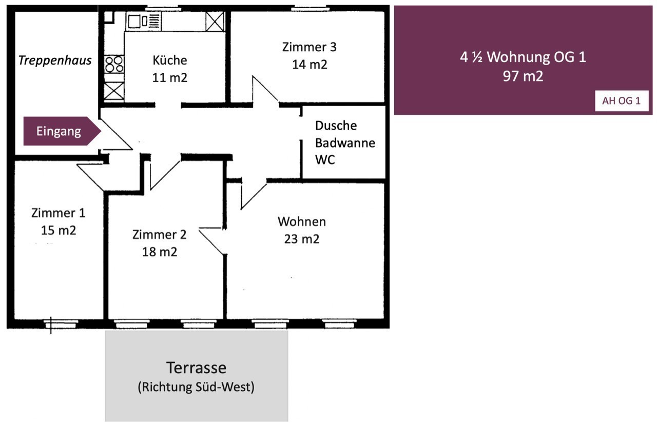 Appartement de 4 pièces