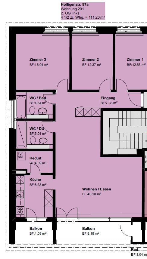 Appartement de 4 ½ pièces