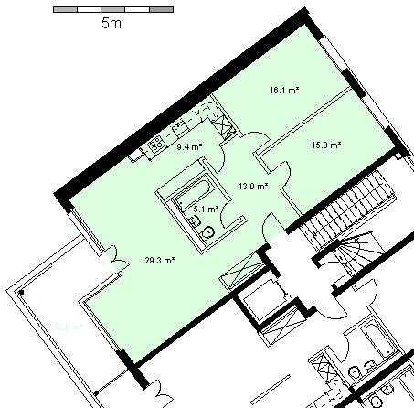3 ½ rooms apartment