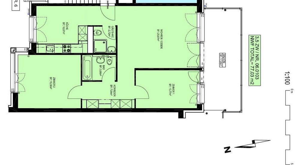 Appartamento di 3 ½ locali