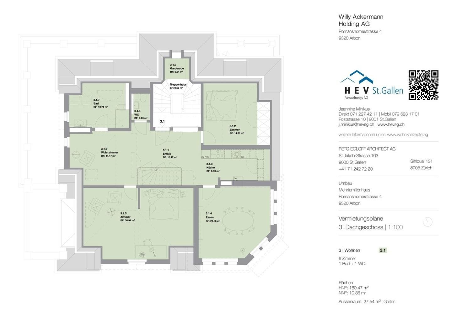 6 rooms apartment
