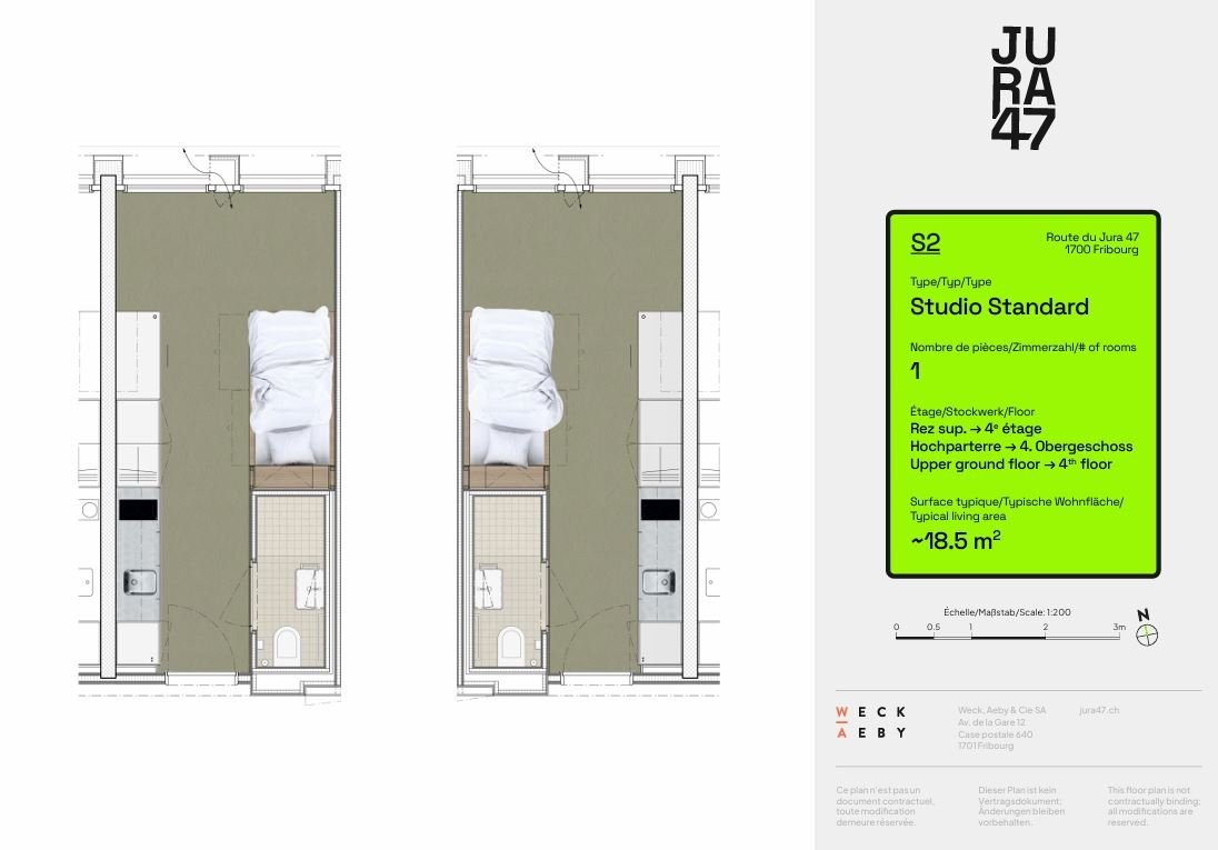 1 ½ rooms apartment