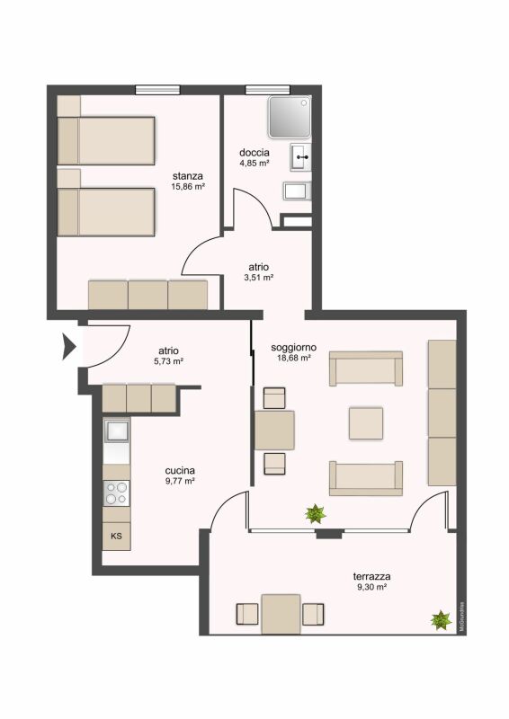 2 ½ Zimmer-Wohnung