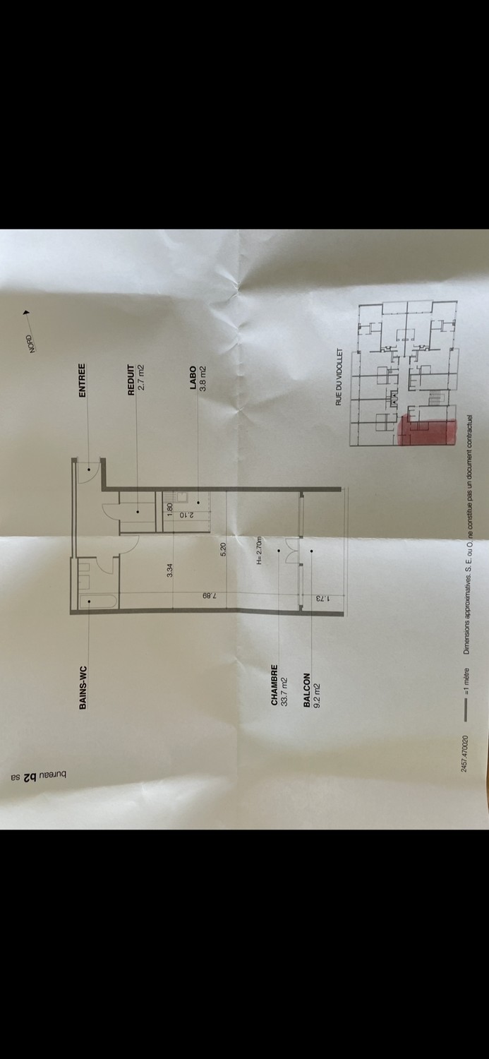 Appartement de 2 pièces