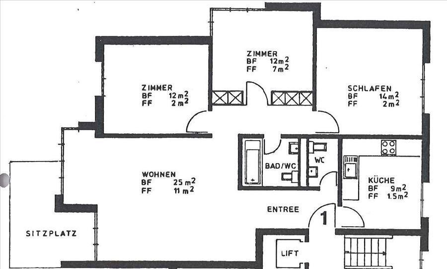 4 rooms apartment