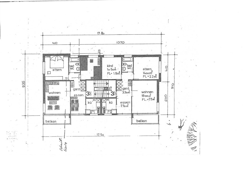 3 ½ rooms apartment