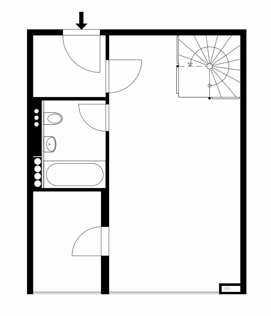 2 rooms duplex
