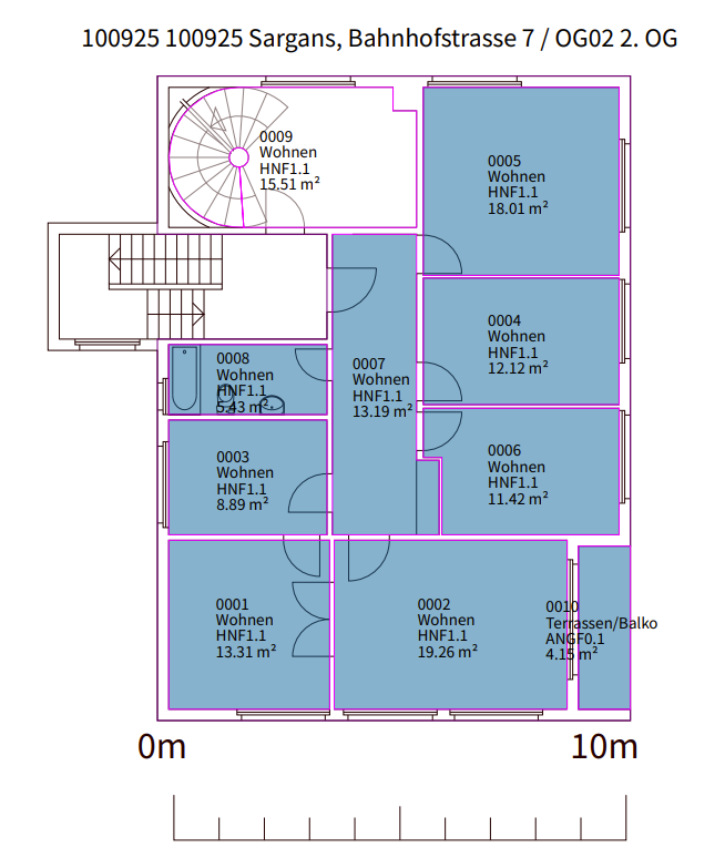 5 rooms apartment