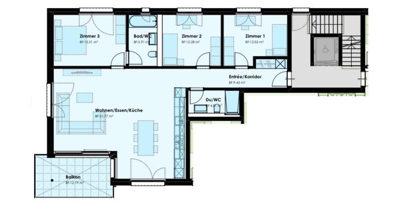 4 ½ rooms apartment