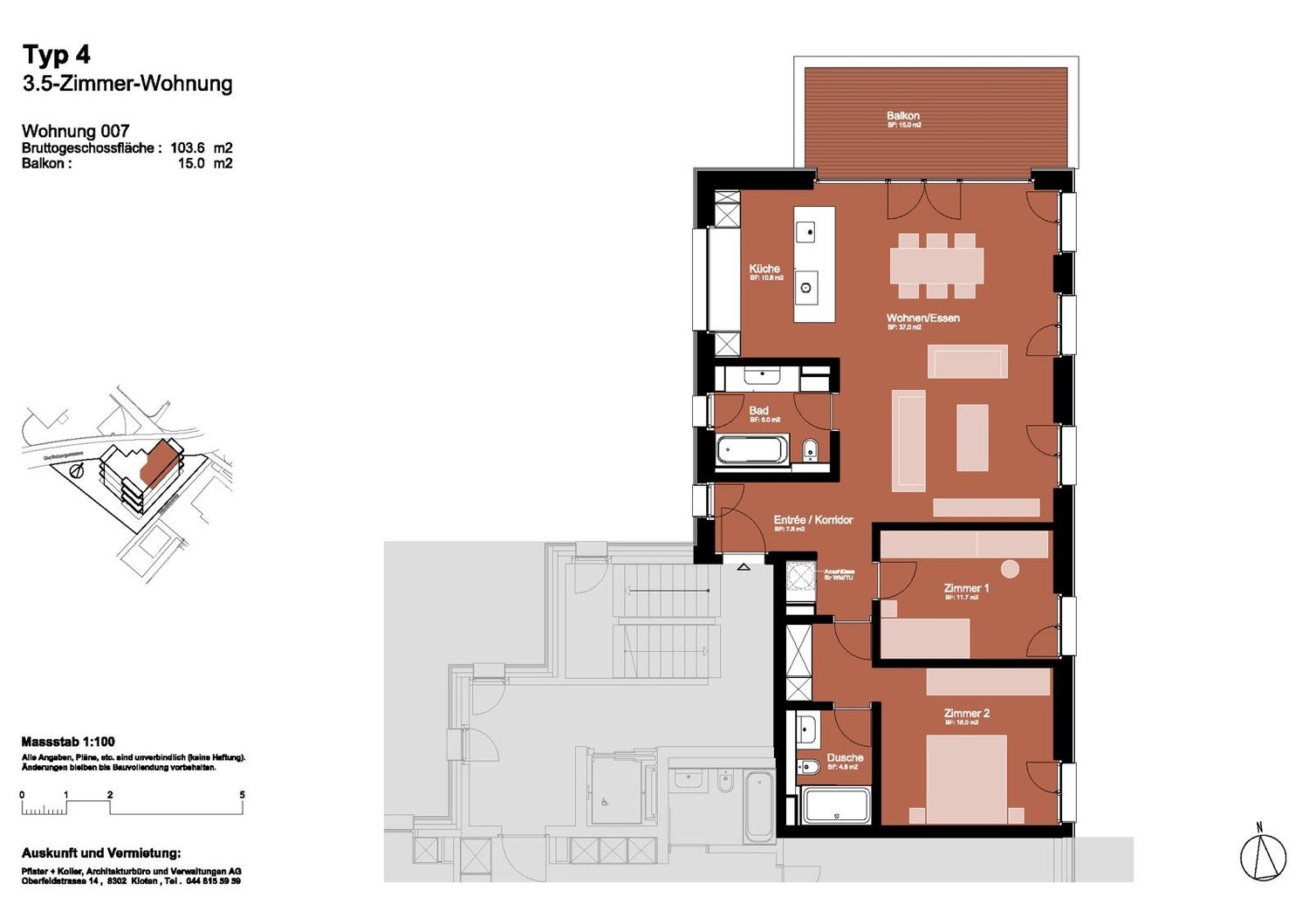 3 ½ rooms apartment