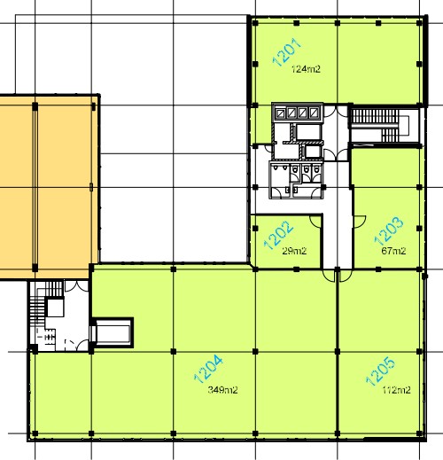 349m² office
