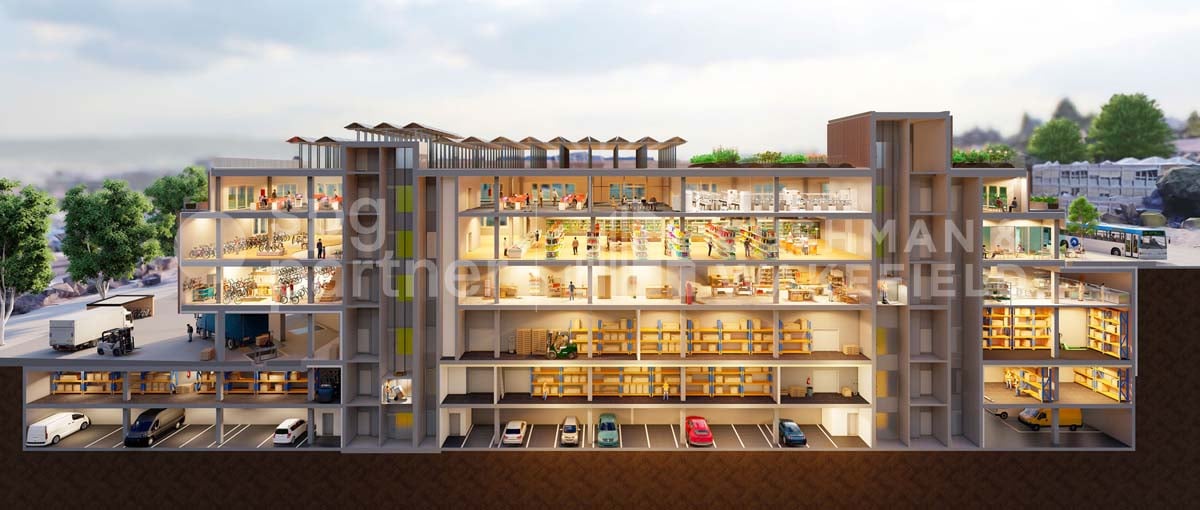 1700m² office
