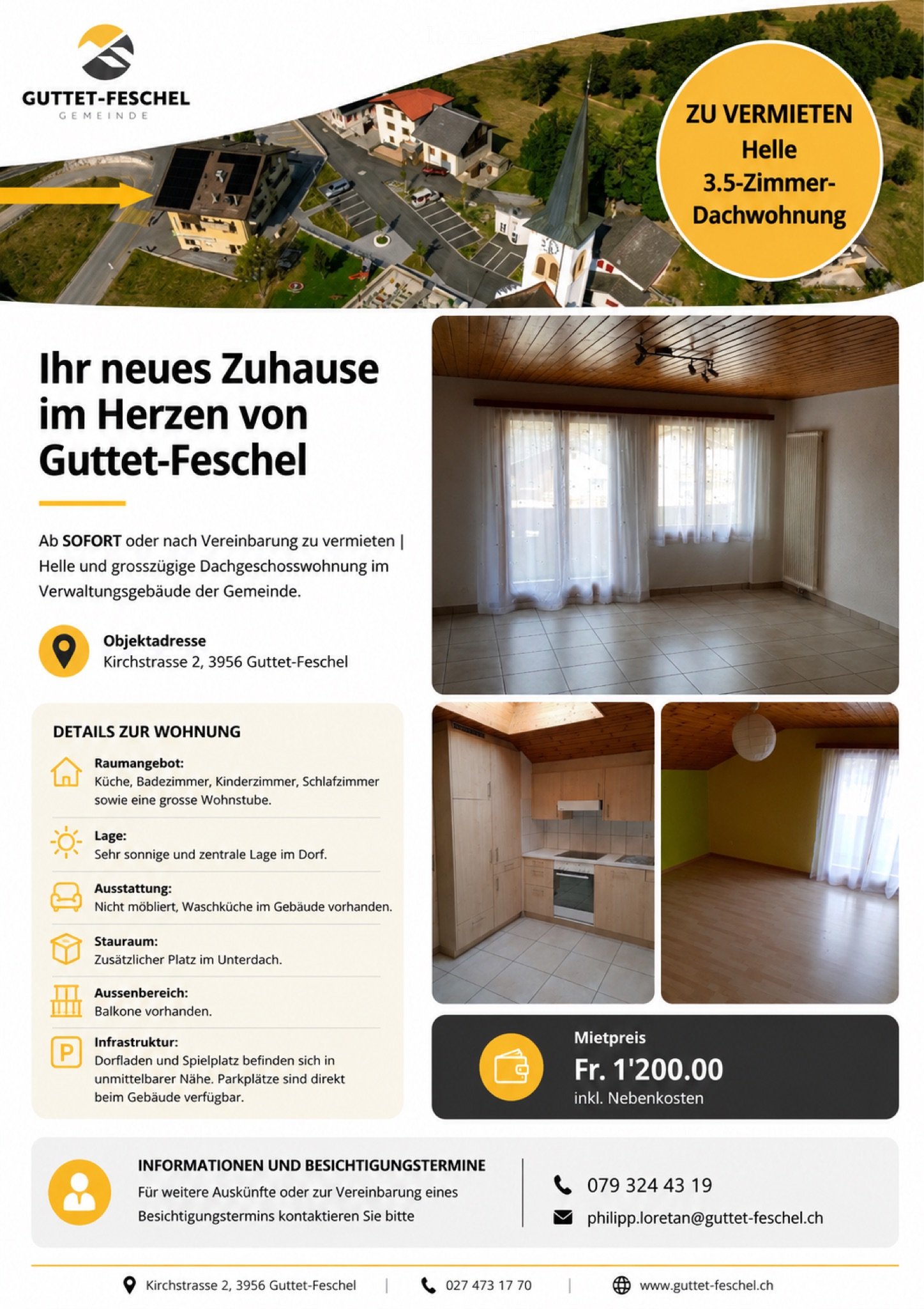 3 pièces appartement