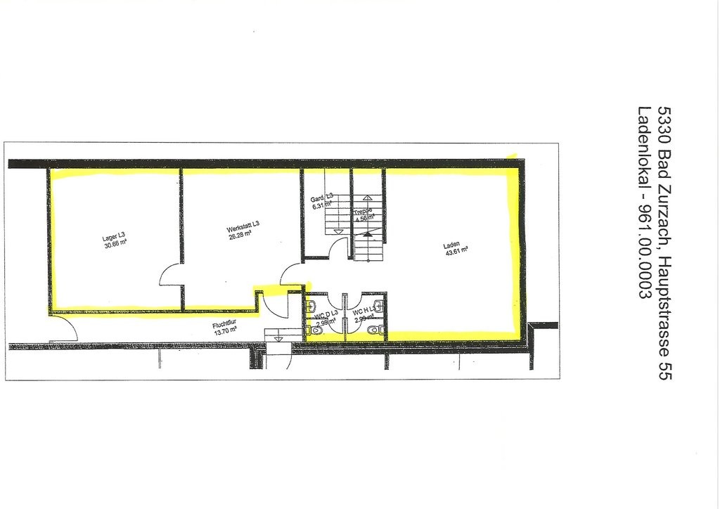 Magasin de 173m²