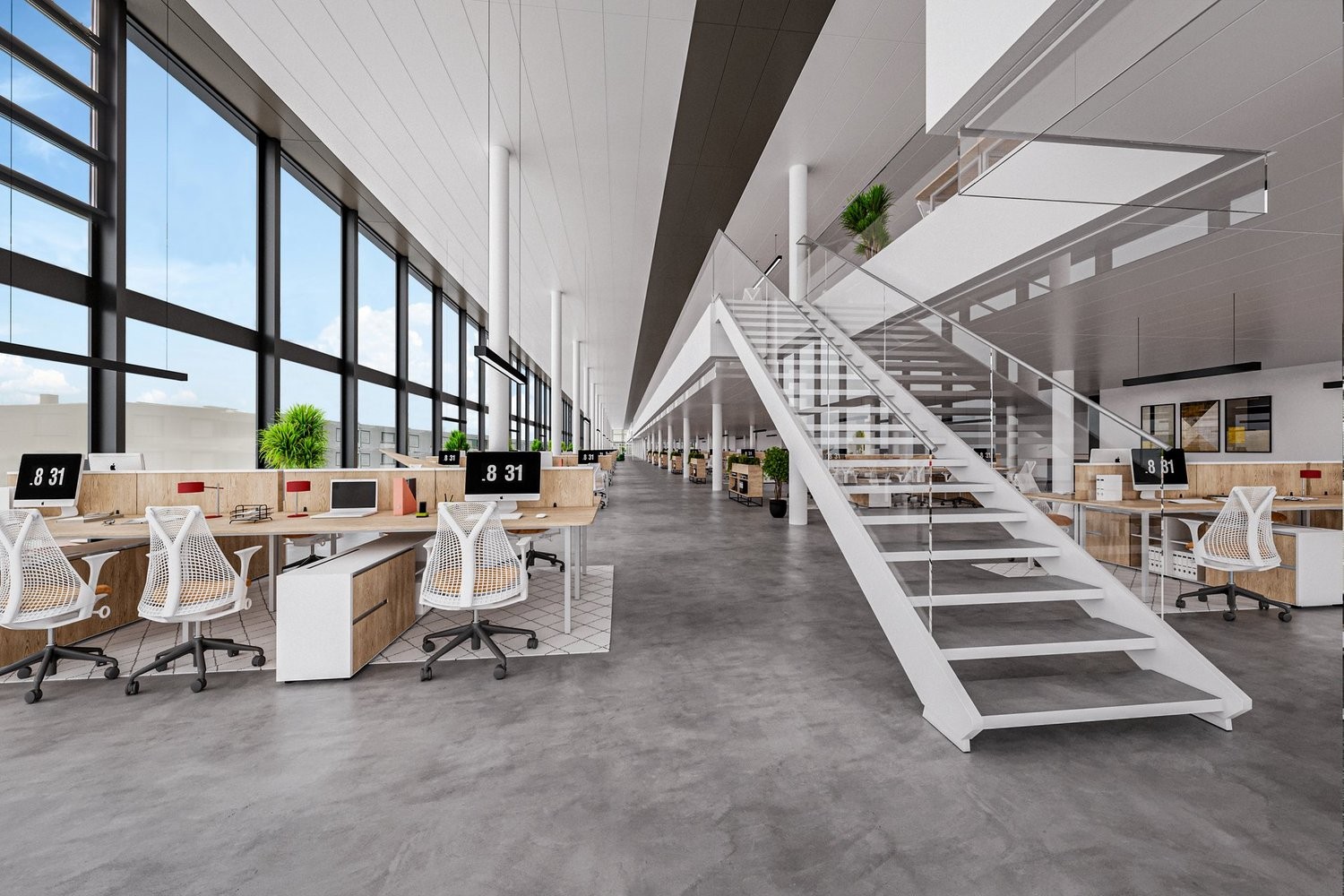 3500m² office