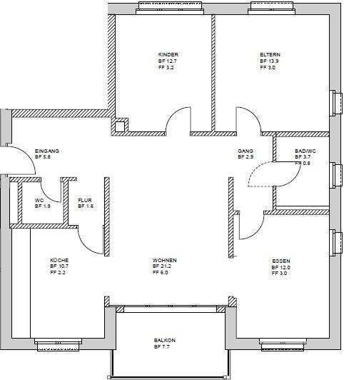 4 rooms apartment