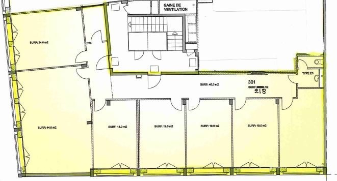218m² ufficio