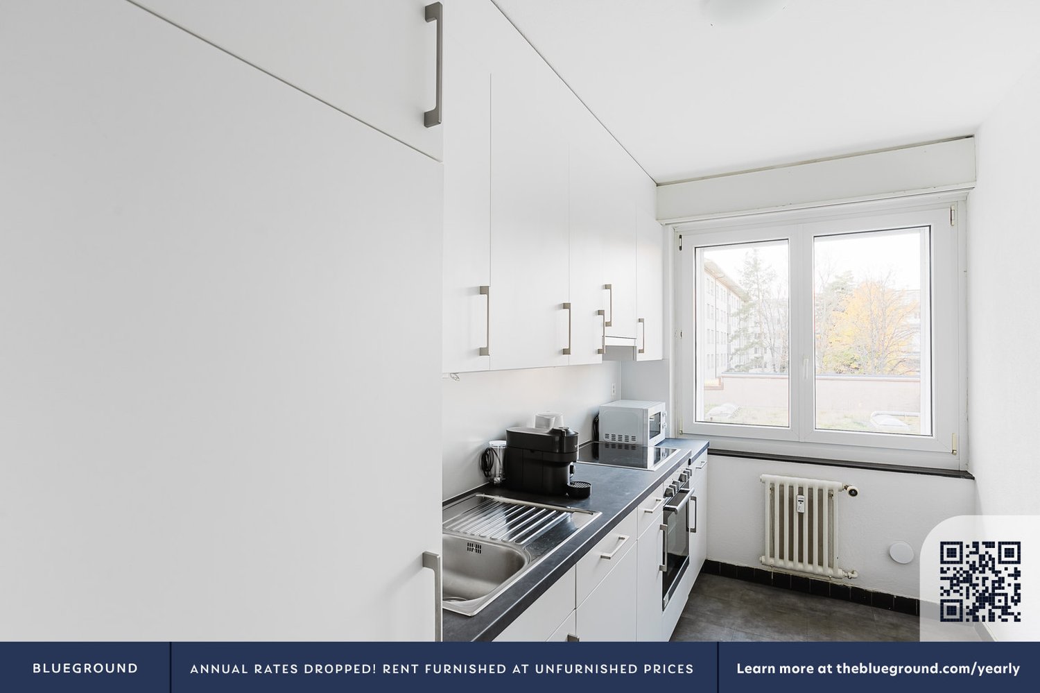 3 rooms furnished flat