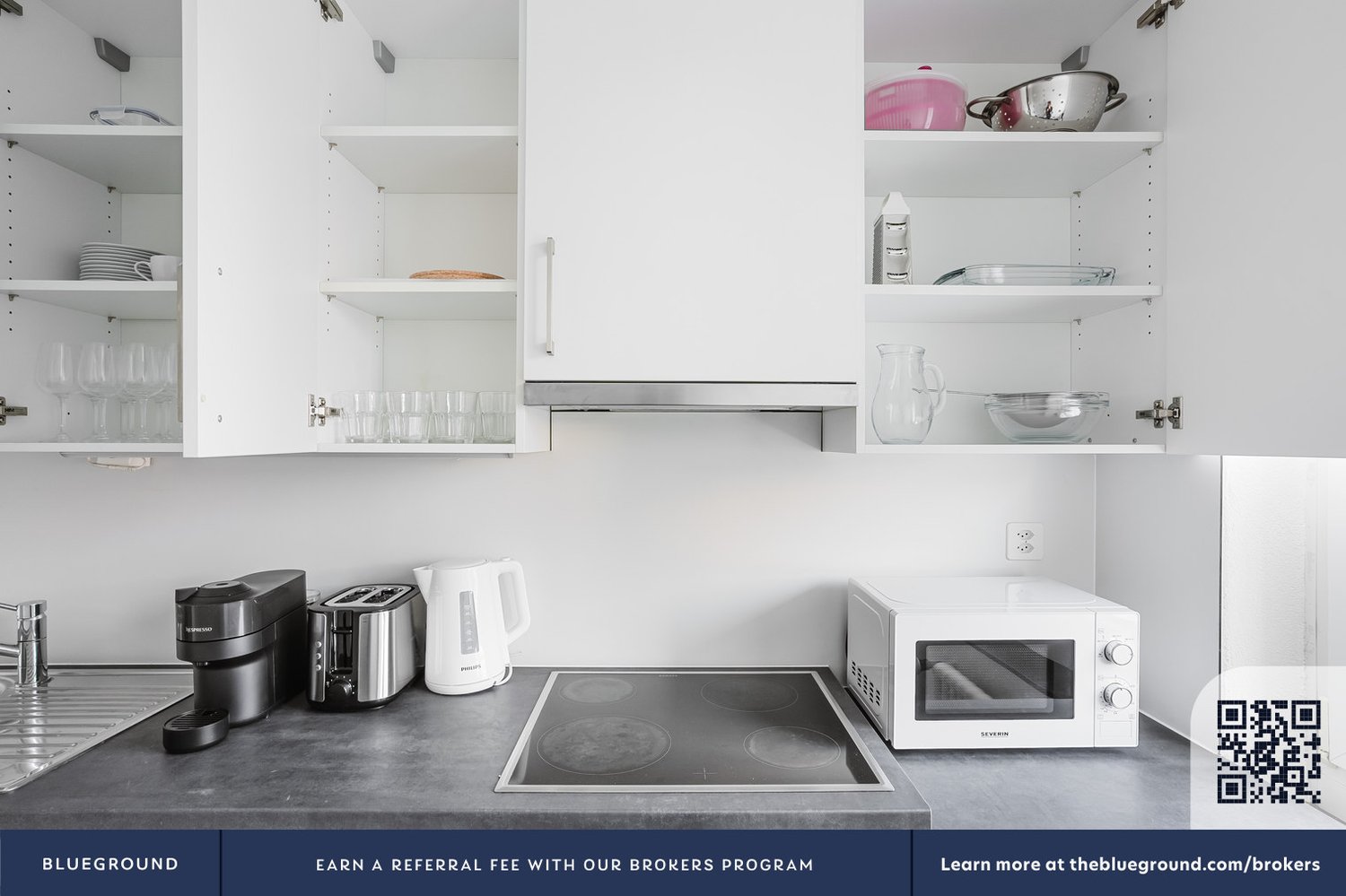 3 rooms furnished flat